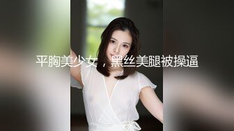 平胸美少女，黑丝美腿被操逼