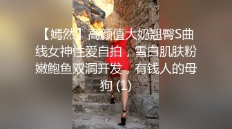 【嫣然】高颜值大奶翘臀S曲线女神性爱自拍，雪白肌肤粉嫩鲍鱼双洞开发，有钱人的母狗 (1)