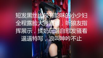 短发黑丝比较有韵味的小少妇全程露脸大秀直播，听狼友指挥展示，揉奶玩逼自慰发骚看逼逼特写，浪叫呻吟不止