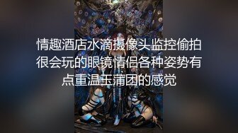 情趣酒店水滴摄像头监控偷拍很会玩的眼镜情侣各种姿势有点重温玉蒲团的感觉