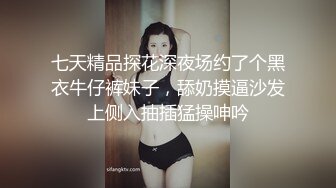 七天精品探花深夜场约了个黑衣牛仔裤妹子，舔奶摸逼沙发上侧入抽插猛操呻吟